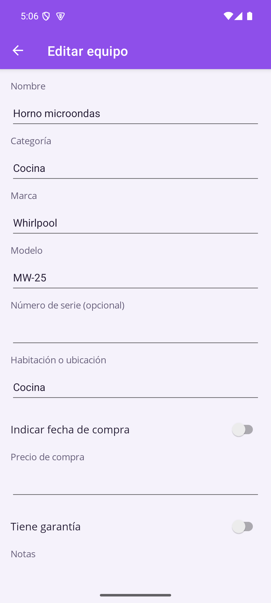 Garantías por vencer